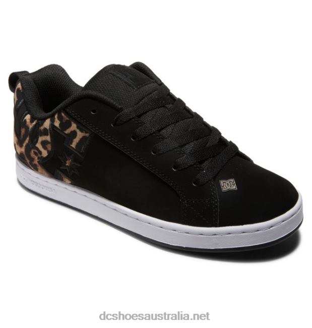 Women's Court Graffik ShoesDC Shoes Black/White/Black Print T40LZ445