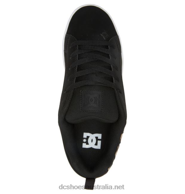Women's Court Graffik ShoesDC Shoes Black/White/Black Print T40LZ445