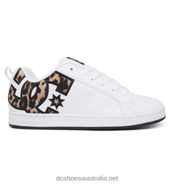 Women's Court Graffik ShoesDC Shoes Leopard Print T40LZ443