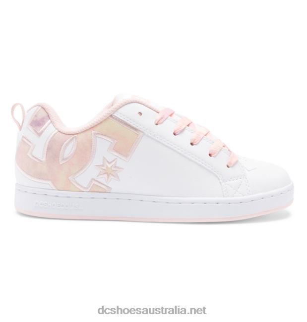 Women's Court Graffik ShoesDC Shoes Peach Parfait T40LZ451