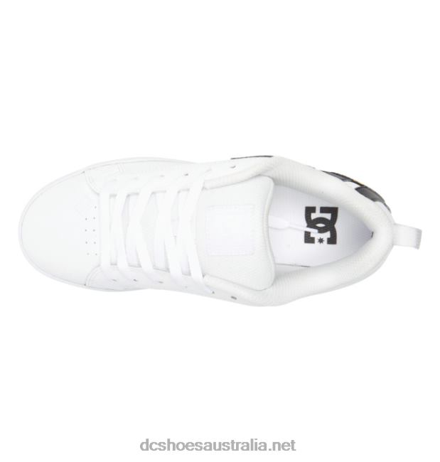 Women's Court Graffik ShoesDC Shoes White/Black/Yellow T40LZ448