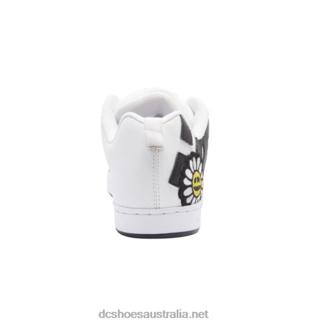 Women's Court Graffik ShoesDC Shoes White/Black/Yellow T40LZ448