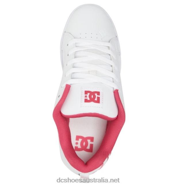 Women's Court Graffik ShoesDC Shoes White/Crazy Pink T40LZ459
